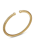 Cable Flex Bracelet 18K Yellow Gold, 4mm
