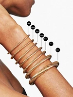 Cable Flex Bracelet 18K Yellow Gold, 4mm