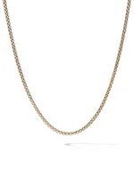 Box Chain Necklace 18K Yellow Gold