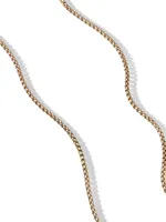 Box Chain Necklace 18K Yellow Gold