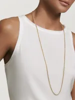 Box Chain Necklace 18K Yellow Gold