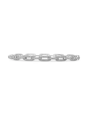Stax Chain Link Bracelet 18K White Gold