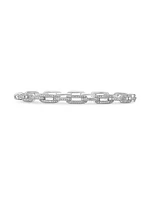 Stax Chain Link Bracelet 18K White Gold