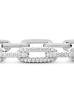 Stax Chain Link Bracelet 18K White Gold