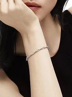 Stax Chain Link Bracelet 18K White Gold