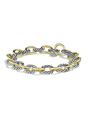 Oval Link Chain Bracelet in Sterling Silver