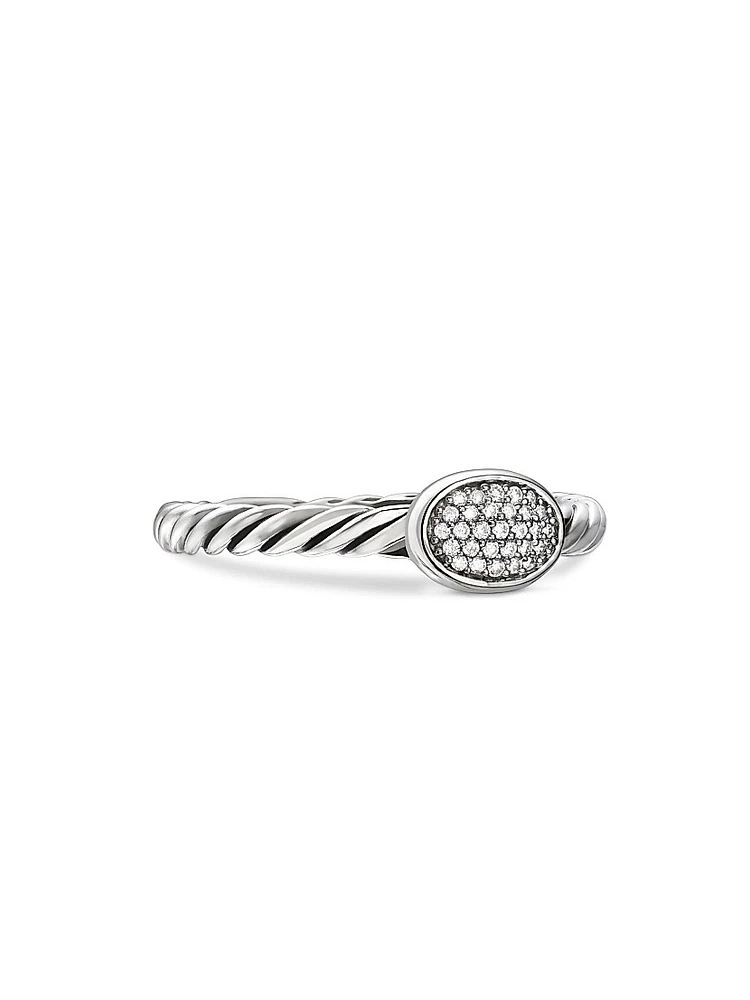 Cable Collectibles® Oval Ring With Diamonds