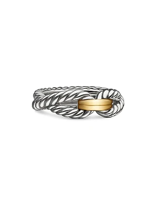 Cable Loop Band Ring Sterling Silver