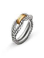 Cable Loop Band Ring Sterling Silver