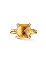 Chatelaine® Ring 18K Yellow Gold with Pavé Diamonds