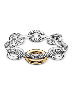 Extra-Large Oval Link Bracelet with 18K Yellow Gold