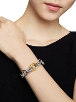 Extra-Large Oval Link Bracelet with 18K Yellow Gold