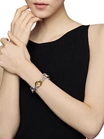 Extra-Large Oval Link Bracelet with 18K Yellow Gold
