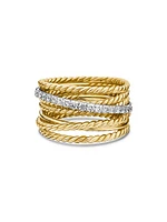 Crossover Ring in 18K Yellow Gold