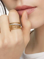Crossover Ring in 18K Yellow Gold