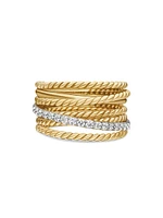 Crossover Ring in 18K Yellow Gold