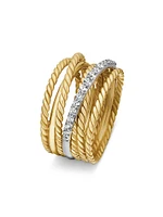 Crossover Ring in 18K Yellow Gold