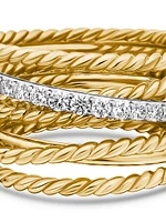 Crossover Ring in 18K Yellow Gold