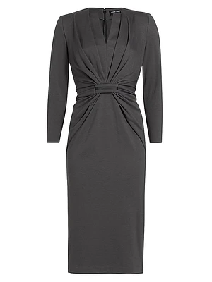 Tab Front Jersey Dress