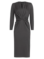 Tab Front Jersey Dress