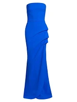 Clotilde Strapless Column Gown