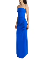 Clotilde Strapless Column Gown