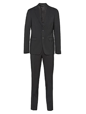 Single Breasted Wool And Mohair Suit
