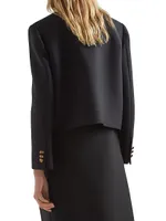 Single-Breasted Tricotine Jacket