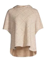 Hooded Wool-Blend Cape