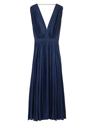 Pleated Maxi Dress