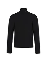 Stretch Cotton Turtleneck