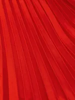 Amiri Pleated Halter Minidress