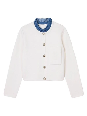 High-Neck Cardigan