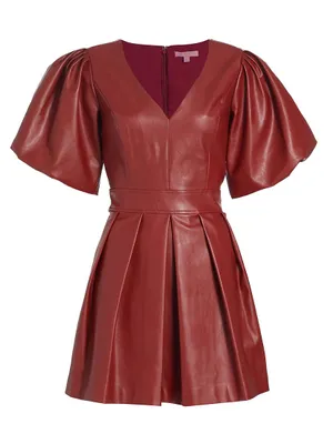 Alexis Faux Leather Minidress