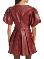 Alexis Faux Leather Minidress