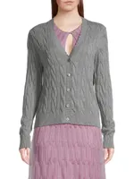 Cable-Knit Cardigan