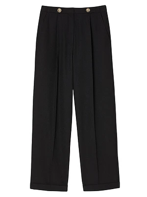 Straight-Leg Trousers