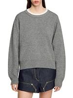 Contrast Collar Sweater