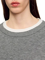 Contrast Collar Sweater