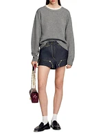 Contrast Collar Sweater