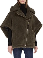 Manto Alpaca-Blend Asymmetric-Zip Jacket