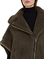 Manto Alpaca-Blend Asymmetric-Zip Jacket