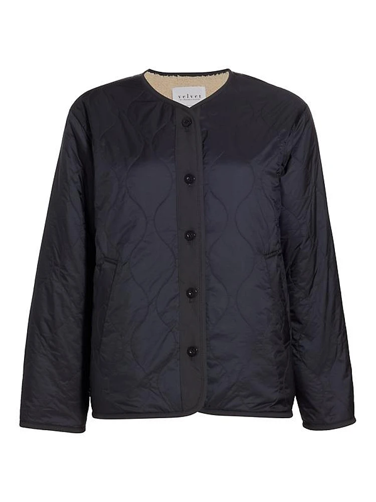 Marissa Quilted Sherpa-Lined Jacket