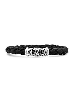 Chevron Black Rubber Bracelet