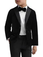 Little Boy's & Ace Velvet Tuxedo Jacket