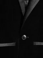 Little Boy's & Ace Velvet Tuxedo Jacket