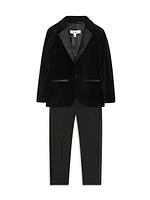 Little Boy's & Ace Velvet Tuxedo Jacket