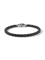 Sterling Silver and Stainless Steel Box Chain Bracelet