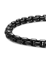 Sterling Silver and Stainless Steel Box Chain Bracelet