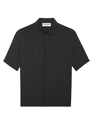 Shirt Matte And Shiny Cassandre Striped Silk